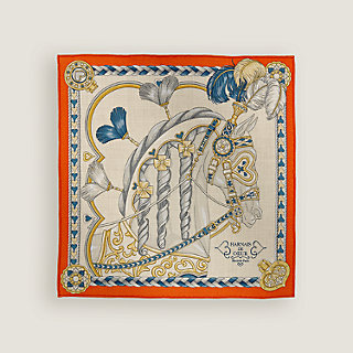 Harnais de Coeur scarf 45 - Beige | Hermès UK